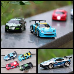 1:58 Remote Control MINI RC Car Battery Operated Racing Car PVC Cans Pack Machine Drift-Buggy Bluetooth radio Controlled Toy Kid