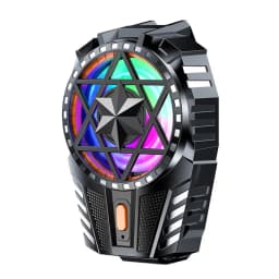 Mobile Phone Radiator Ice Cooler Magnetic Snap-On Cooling Fan RGB Lights Portable Game Cooler For Vlog Mobile Gaming