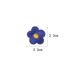 10pcs Small Flower Patches Iron On Embroidered Clothes Applique Diy Bag Hat Shoes Motif Stripes Clothes Accessories Badge