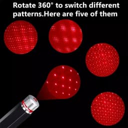 Mini LED Car Roof Star Night Lights Projector Light Interior Ambient Night Starry Sky USB LED Decorative Lights Plug and Play