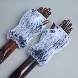 Lady Winter 100% Natural Real Rex Rabbit Fur Glove Women Soft Rex Rabbit Fur Glove Foashion Warm Knitted Genuine Fur Gloves
