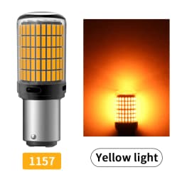 2pcs High Power Car LED Light Glass 4014SMD Canbus 1156 P21W PY21W 1157 P21/5W 7440 W21/5W W21W Turn Signal Lamp Tail Indicator