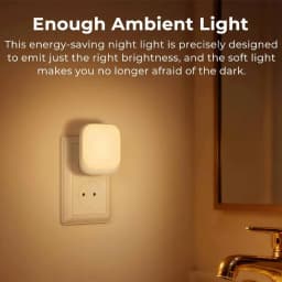 Night Light with 3 Brightness Dimmable for Bedroom Night Light Socket with Twilight Sensor Light For Hallway, Kitchen