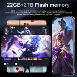 K-Touch Hot 18 Pro Max 7.0Inch Smartphone 22G+2TB Mobile Phones 8000mAh Cell Phone Android 15 Unlocked 5G Dual SIM Card 16MP+48MP Camera Cellphones