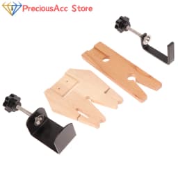 1Set Bench Pin Clamp V-Slot Fixing Clip For Workbench Wooden Adjustable Jewelry Clamp Tool