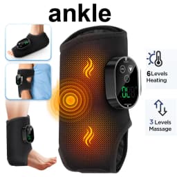 Heating Ankle Massage Belt Electric Hot Compress Vibration Massage Foot Ankle Guard Band Carpal Wrap Support Brace