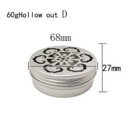 10Pcs Empty 5g-60g Round Aluminum Tin Jars W/ Screw Lid for Aromatherapy Creams Balm Nail Candle Cosmetic Container Tea Cans