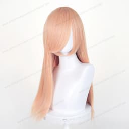 60cm Long Straight Cosplay Synthetic Wig With Bangs Golden Yellow Green Blonde Purple Heat Resistant Hair Anime Wigs + Wig Cap