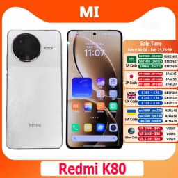 Xiaomi Redmi K80 5G CN Version Snapdragon 8 Gen 3 6.67' 2K Display 6550mAh Battery 50MP Camera 90W Mobile Phone