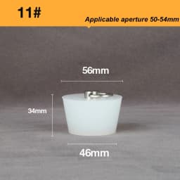Silicone Rubber Tapered Plug 16 to 66mm Solid Bungs Stopper with Stainless Steel D Ring for Kitchen Bathroom Laundry Sink