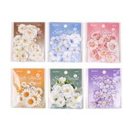 JIANWU Vintage Flower Bloom Landscape Material Collage Scrapbooking Sticker Creative DIY Journal Stationery