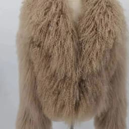 PINK JAVA QC23050-2 new arrival real mongolia sheep fur jackets women winter fur coat wholesale hot sale