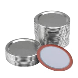 50/200PCS Mason Jar Lids Regular 70/86mm Wide Mouth Canning Lids Reusable Metal Canning Jar Leak-proof Split-Type Canning Caps