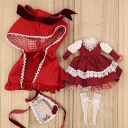 ICY DBS Blyth Doll Set Little Red Riding Hood with Cape Set Anime Girl Clothes 1/6 BJD OB24