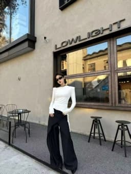 2024 Black Design Wide-Leg Pants Women's Slimming Suit Pant Harajuku High Waist Loose Straight Streetwear Y2k Casual Trousers