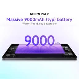 Global Version Xiaomi Redmi Pad 2 9000mAh Battery MTK Helio G100-Ultra 11' Display Fast Charging 90Hz Tablet 8MP HD Camera
