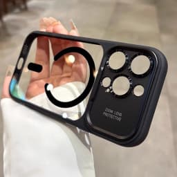Armor Magnetic Clear PC Shockproof Cover For iPhone 17 Pro Max Air for Magsafe Phone Case for iPhone 18 14 15 12 16 Pro Max Cap