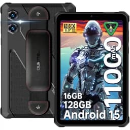 Oukitel RT3 PLUS 11000mAh Rugged Tablet, 8.0" HD Display 16GB (4+12)+128GB Android 15.0 16MP