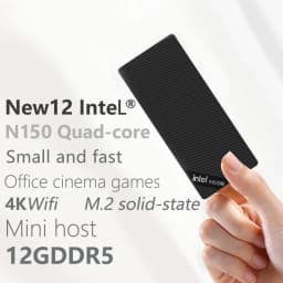SZBOX ZX05 Intel Twin Lake N150 MINI PC Windows 11 Pro LPDDR5 12GB M.2 2280 SSD Wifi6 BT5.2 RJ45 4K@60Hz HD Desk Gaming Computer