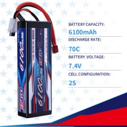 SIGP Lipo Battery 2S 3S 4S 11.1V 14.8V 7.4V RC Lipo 5300mah 6100mah 7300mah 8200mah Hardcase EC5 Deans T XT60 RC Parts