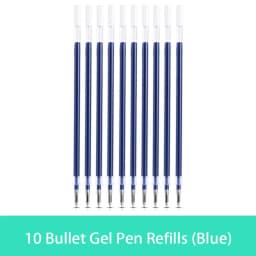10/20/30 pcs/set 0.5mm Gel Pen Refills Red Blue Black Ink Stationery Writing Supplies Office Signature Rods Office School Needle