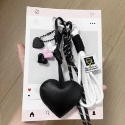 Cute PU Heart Leather Rope Keychain Handmade Braided Rope Car Keyrings Ins Y2K Love Rope Bag Charm Children