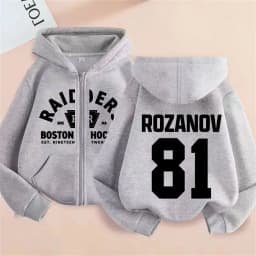 Heated Rivalry LIya Rozanov 81 Boston Raiders Zipper Hoodie Men Women Casual Oversized Zip Up Jacket Male Sweatshirt Streetwear