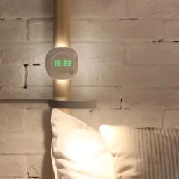 USB Rechargeable LED Night Lamp With Motion Sensor Clock Dimmable Bedside Light Indoor Decoration Light For Stairs Home Bedroom