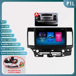 4G Carplay Android Auto Multimedia for Mitsubishi Lancer 2007-2017 Autoradio car intelligent systems 2din Screen 7862 Head Unit