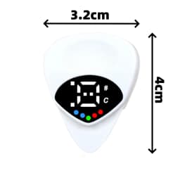 Miwayer 2-in-1 Guitar Pick Tuner/Digital Guitar Pick Tuner w/LED Screen Display/ for Electric & Bass,Ukulele/12 Equal Temperamen