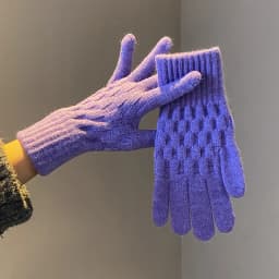 Women's Warm Gloves Winter Touch Screen Plus Fleece Gloves Cold Warm Wool Knitted Gloves Outdoor Coodproof Skiing Snow Mittens