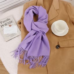 70Color Solid Winter Women Scarf Warm Thicken Cashmere Shawl Outdoor Tassels Pashmina Lady Wrap Windproof Scarves Fashion Luxury