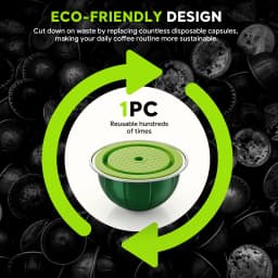 Reusable Vertuo Coffee Capsule – Aluminum Refillable Pod for Delonghi/Next/Pop