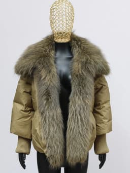 2026 Winter Real Fox Fur Collar White Duck Down Padded Down Jacket Regular Fashion Warm Big Fur Collar Women's Coat