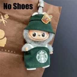 4.0 The Monsters Pin Love Series For Labubu Doll Workwear Fast Food French Fries Cosplay Clothes Fashion Coffee Ropa Clothing