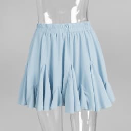 Talenza Women's White Mini Skirt A Line High Waist Sexy Cute Ruffle Retro Tennis Skirt Black Elastic Waist Skirt Summer Skirts