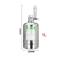Aquarium CO2 Generator system Kit Stainless Steel CO2 Cylinder Generator System Carbon Dioxide Reactor Kit For Plant Fish