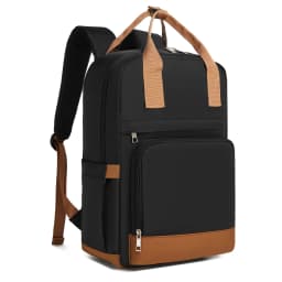 Unisex Waterproof Laptop Backpack – Fits 15.6", Lightweight for Work/Travel, Headphone Port & Luggage Strap (Minimalist Design)