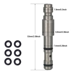 Stainless Steel Filling Probe Quick Charging Adapter Valve 8mm Fill Nipple or 1/8BSPP Thread for High Pressure Air