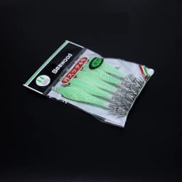 5PCS/bag 6cm7cm9cm Artificial Fluorescent Fishing Lures Squid Hook Cuttlefish Jigs Bait Spinnerbait Wood Shrimps Sea Fishing