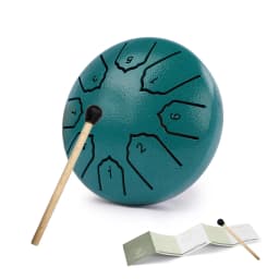 Mini Steel Tongue Drum 4 Inch 8 Notes Rain Drum for OutsideSteel Tongue Drum Rain Chime Musical Instruments for Adults Kids