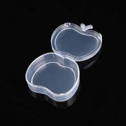 1/5pcs Rectangular and Apple Shaped Plastic Transparent Storage Portable Sealed Storage Box with Lid Jewelry Anti Oxidation Boxs