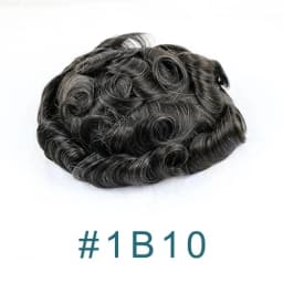Super Thin Micro Skin White Grey 1B65 1B80 Indian Human Hair Toupee Natural Hairline Hair Loss Solution Durable Brown Prosthesis