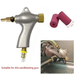 10 Pieces Sandblaster Gun Nozzles Sand Blaster Replacement Cylinder Ceramic Abrasive Tip for Blasting