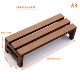1:12 Dollhouse Mini Park Table Chair Miniature Bench Stool Rocking Chair Dolls House Furniture Accessories Kids Pretend Play Toy