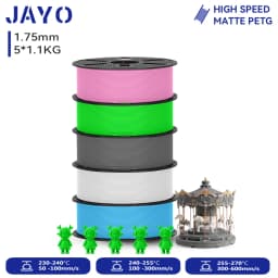 JAYO 5.5KG 3D PETG / High Speed Matte PETG / PLA Classic Printer Filament 1.75mm 3D Printer Filament Neatly Wound PETG for 3D