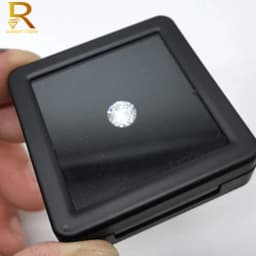 Quality Loose Diamond Display Box PU Leather Case Gem Stone Storage Box Black White Pad Bead Pendant Gemstones Organizer Holder