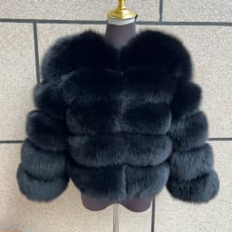 New Real Fox Fur Coat Women's Winter Warm 100% Natural Fur Jacket Short Raccoon Fur Coat Women's High Quality Hot Sale
