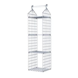 Foldable Hanging Closet Organisers Pajamas Coats Sweaters Sturdy Durable  Towels Layered Storage Basket , 2/3/4/5 Tier