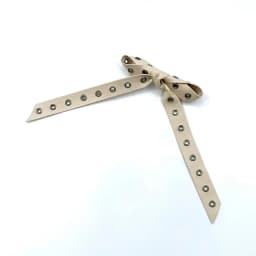 PU Rivet Bow Hair Clip for Women Punk Elegant Ancola Red AncoraRed Button Bow Hair Clips Women